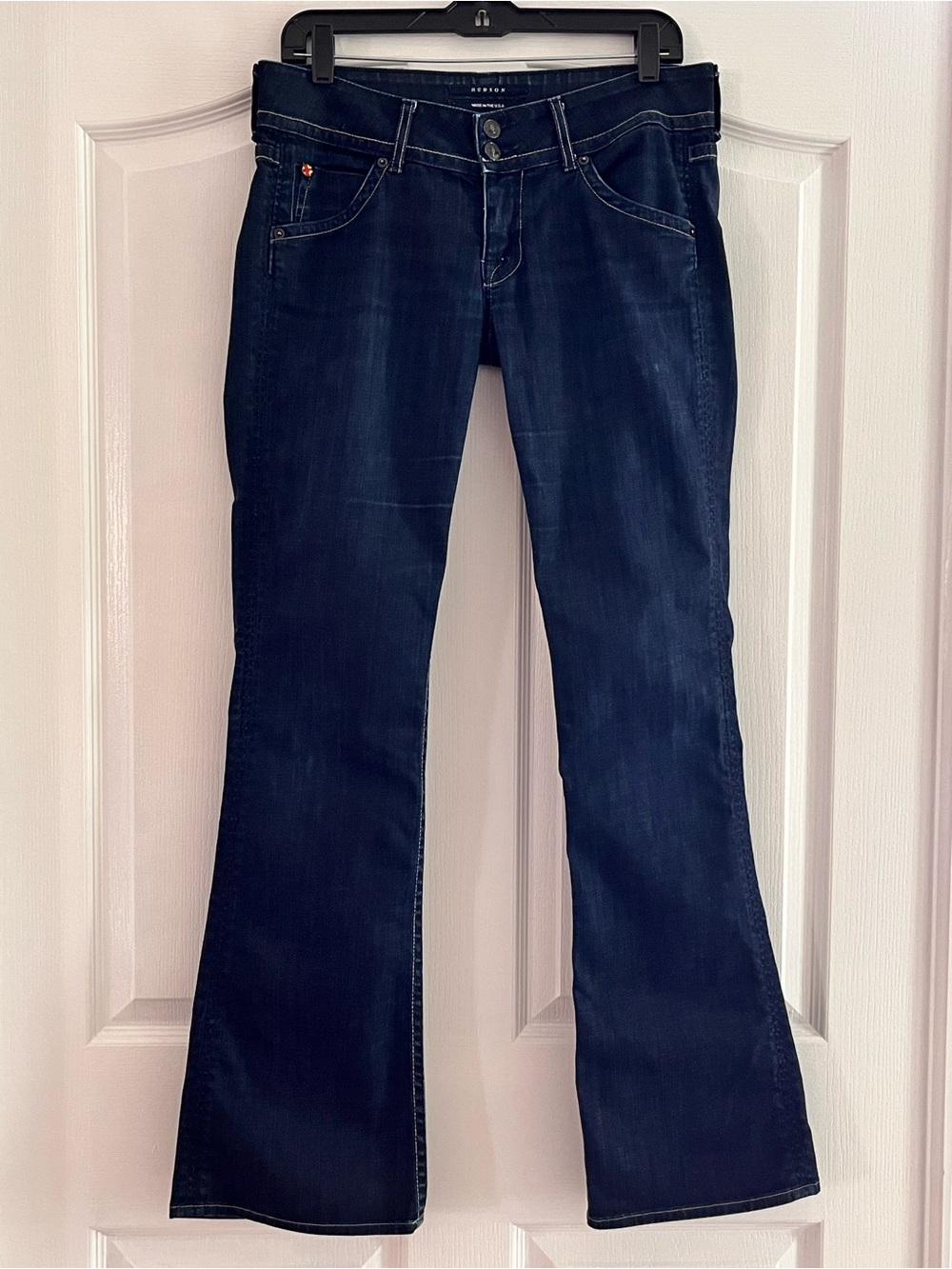 Hudson straight leg 5 pocket blue jeans 29